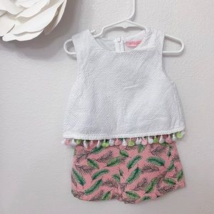 Girls Summer romper with tassels size 4T